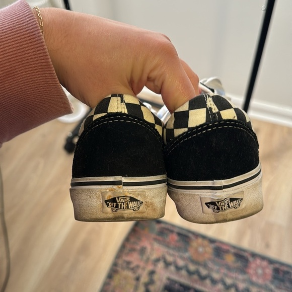 Vans Off the Wall Classic Canvas Casual Checker Skater Sneakers Men 6.5 Women 8 - Picture 4 of 6